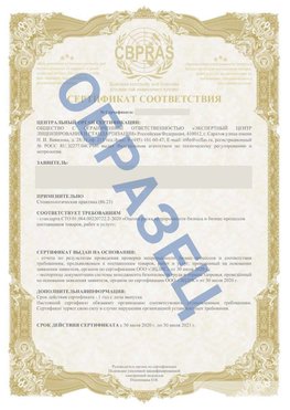 Образец Сертификат СТО 01.064.00220722.2-2020 Рязань Сертификат СТО 01.064.00220722.2-2020 